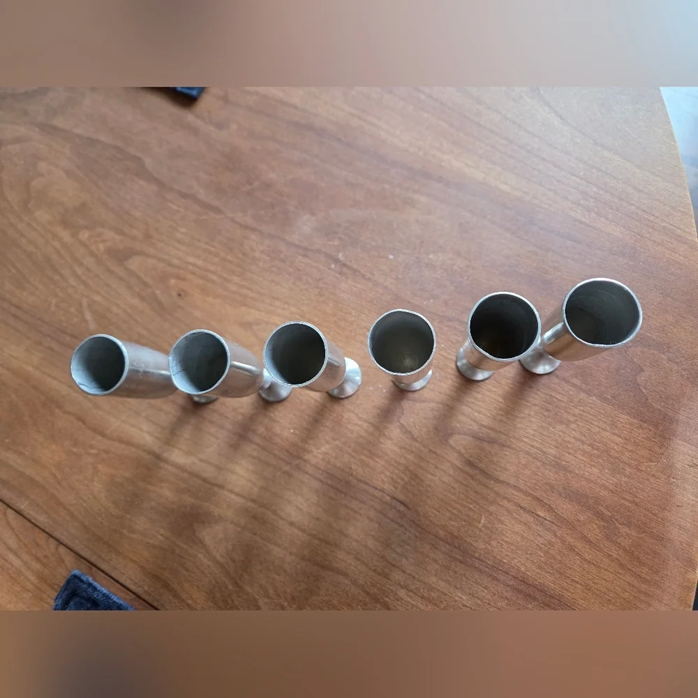 Vintage Metawa Holland Pewter Cordial Cups Set Of 6